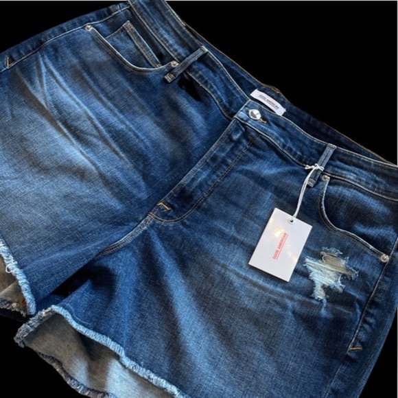Good American Jean Shorts NWT Size 16 - Picture 10 of 10